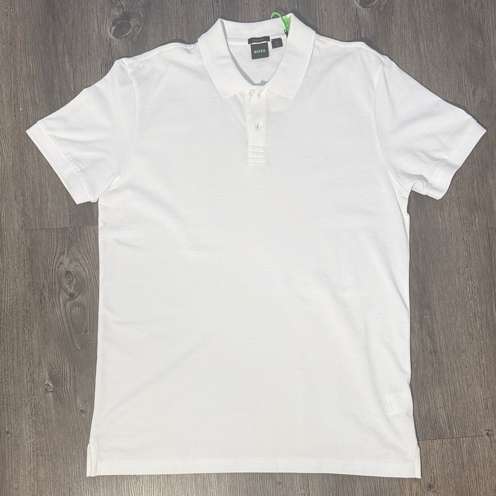 Boss Classic White Polo Shirt